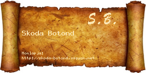 Skoda Botond névjegykártya
